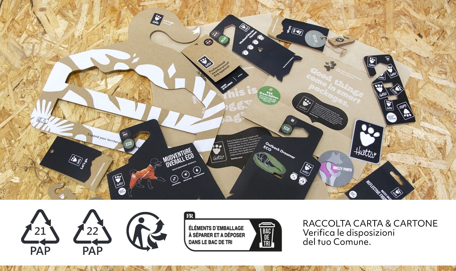 Sort & recycle Hurtta packaging materials