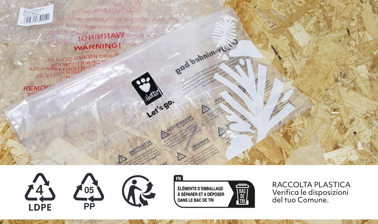 Sort & recycle protective plastic bags