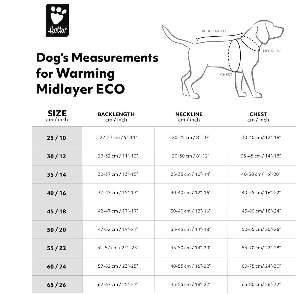 Warming Midlayer ECO dog jacket – Hurtta.com